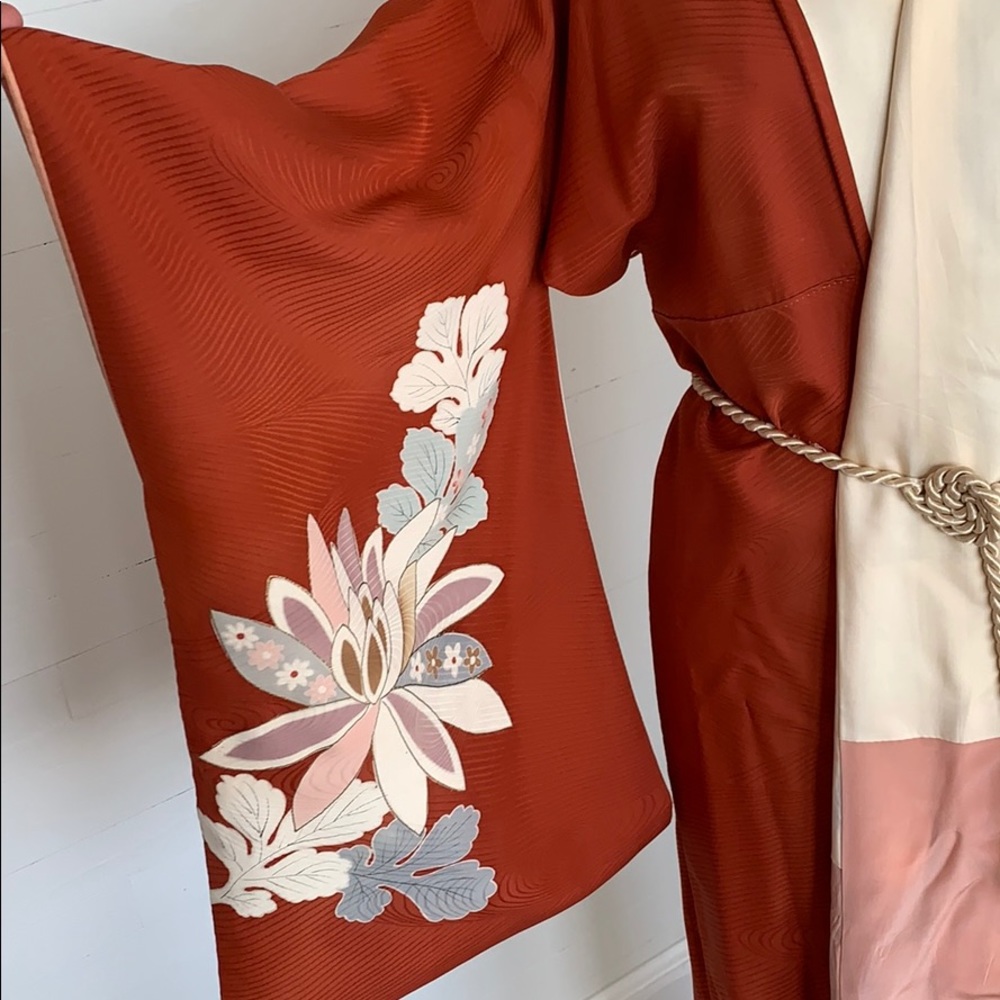 VTG Silk Kimono Robe - Picture 10 of 12
